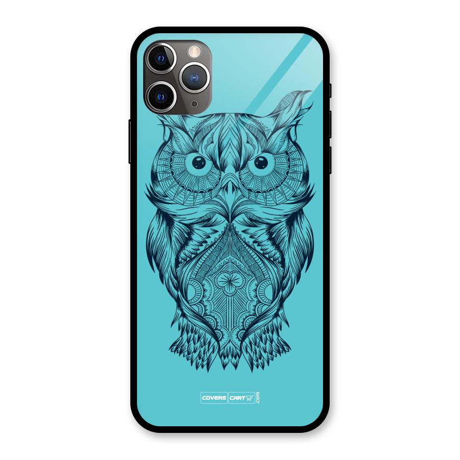 Designer Owl Glass Back Case for iPhone 11 Pro Max
