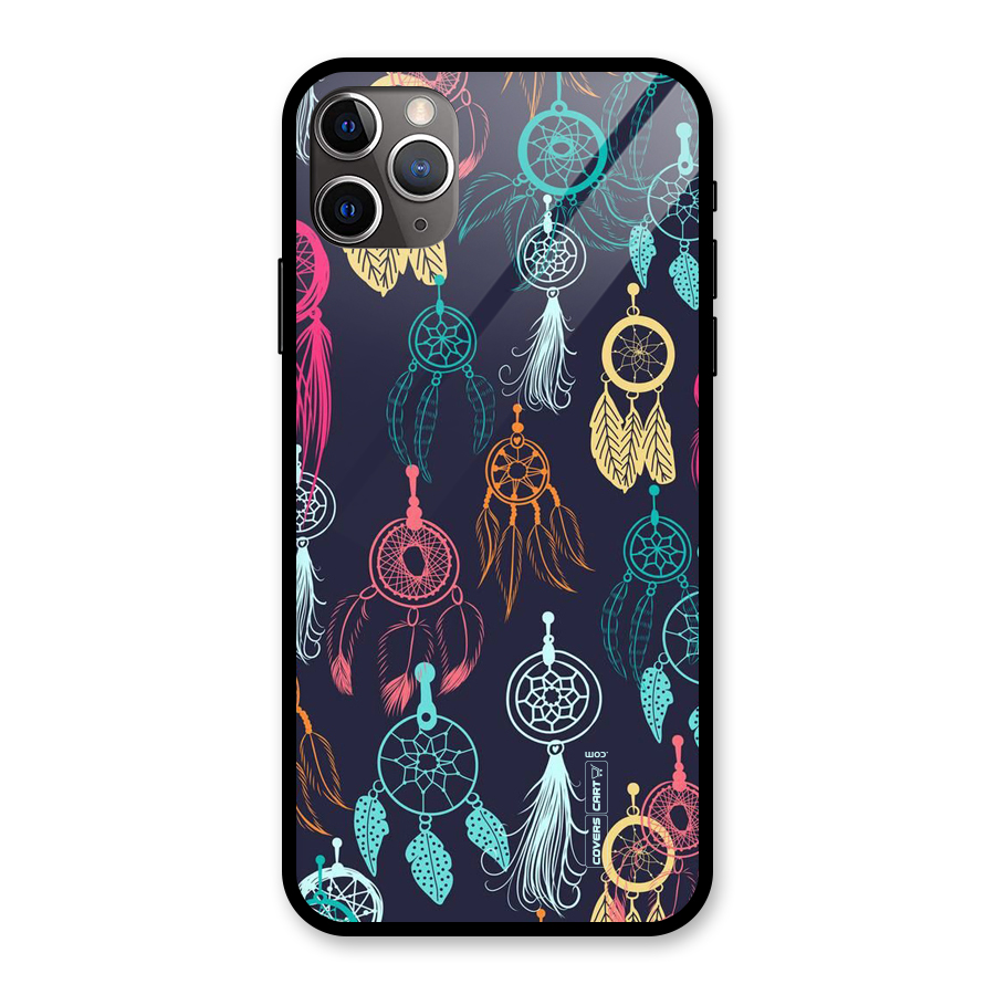 Dream Catcher Pattern Glass Back Case for iPhone 11 Pro Max