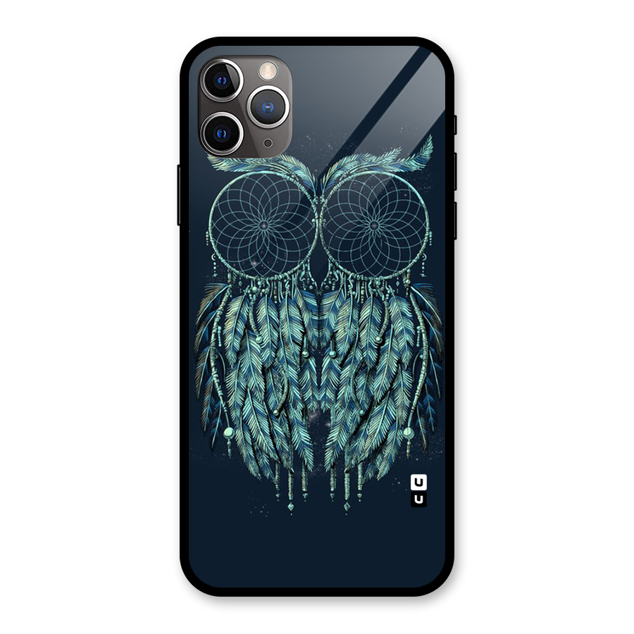 Dreamy Owl Catcher Glass Back Case for iPhone 11 Pro Max