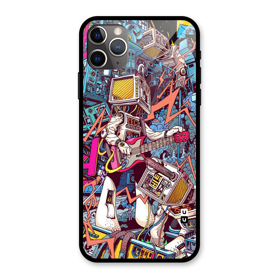 Electric Colors Glass Back Case for iPhone 11 Pro Max