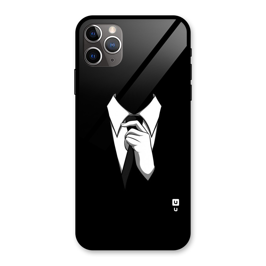 Faceless Gentleman Glass Back Case for iPhone 11 Pro Max