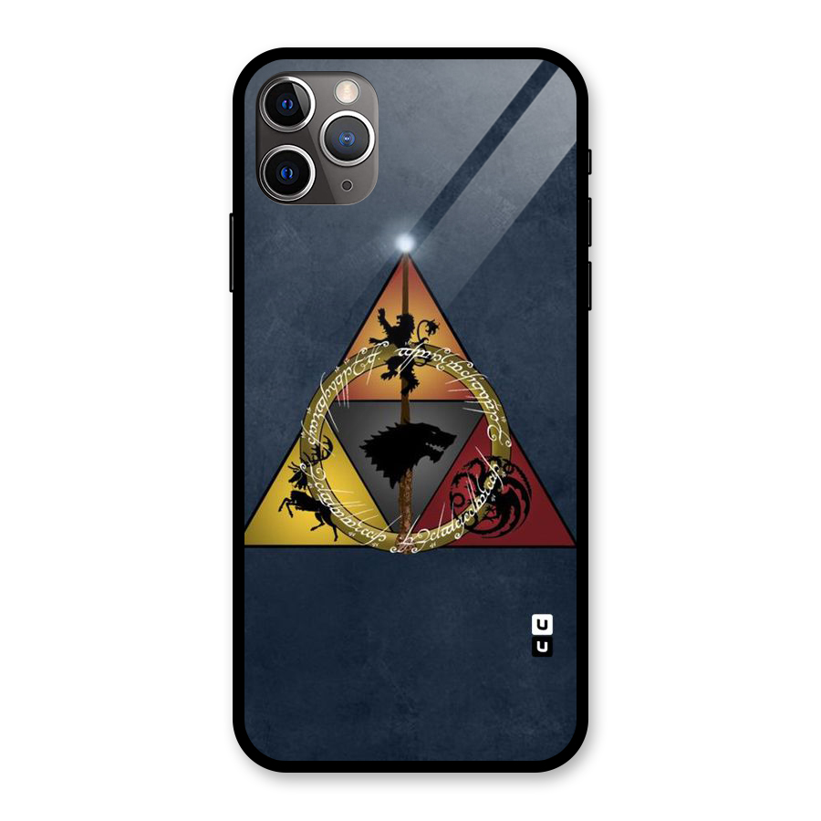 Fight For Crown Glass Back Case for iPhone 11 Pro Max