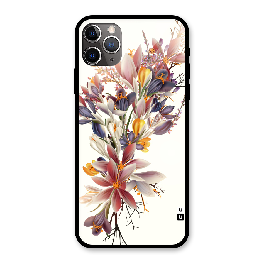 Floral Bouquet Glass Back Case for iPhone 11 Pro Max