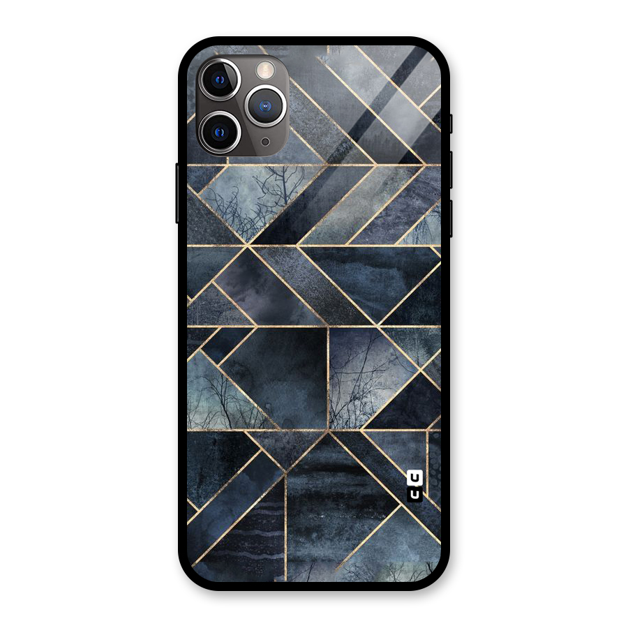 Forest Abstract Lines Glass Back Case for iPhone 11 Pro Max