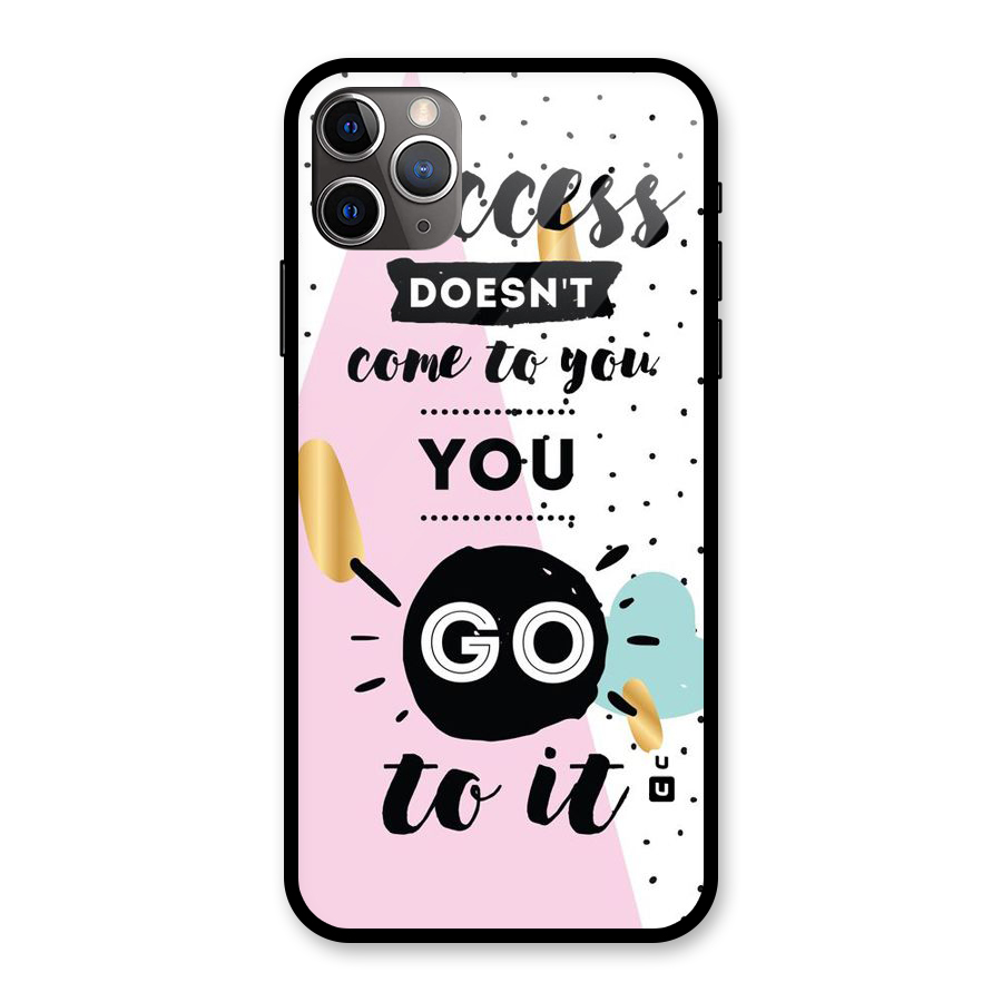 Go To Success Glass Back Case for iPhone 11 Pro Max