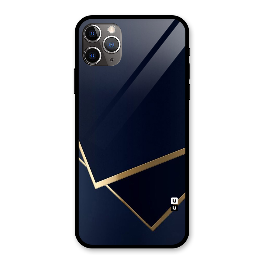 Gold Corners Glass Back Case for iPhone 11 Pro Max