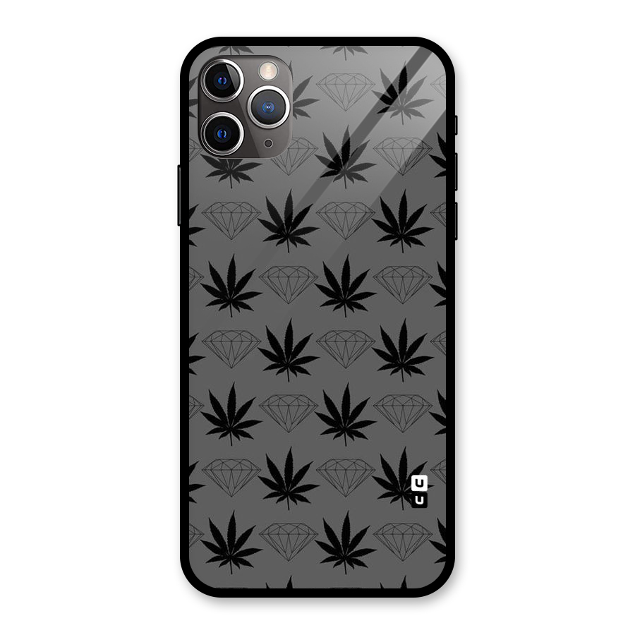 Grass Diamond Glass Back Case for iPhone 11 Pro Max