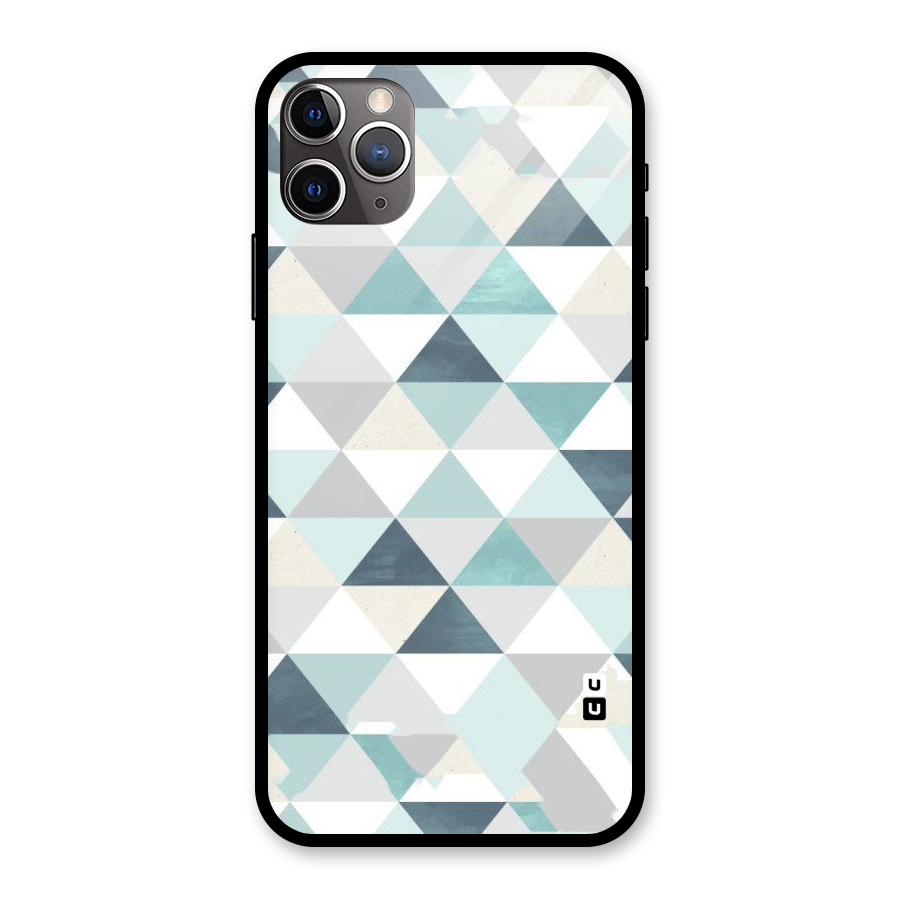 Green And Grey Pattern Glass Back Case for iPhone 11 Pro Max