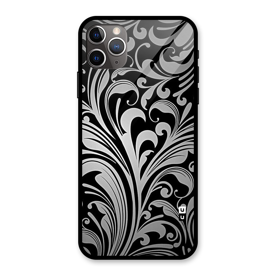 Grey Beauty Pattern Glass Back Case for iPhone 11 Pro Max