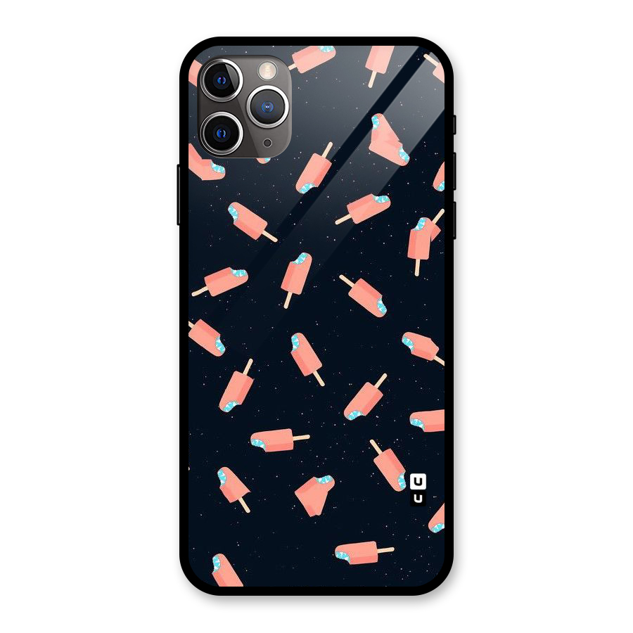 Icy Pattern Glass Back Case for iPhone 11 Pro Max