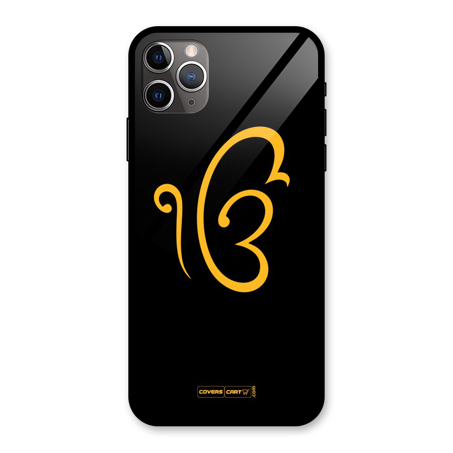 Ik Onkar Glass Back Case for iPhone 11 Pro Max