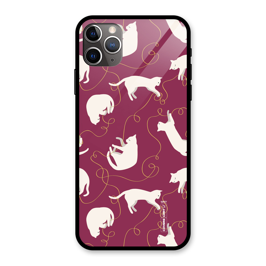 Lazy Kitty Glass Back Case for iPhone 11 Pro Max