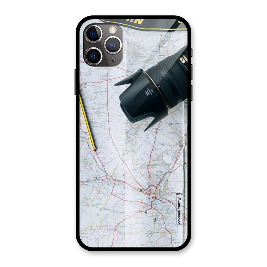 Map And Camera Glass Back Case for iPhone 11 Pro Max