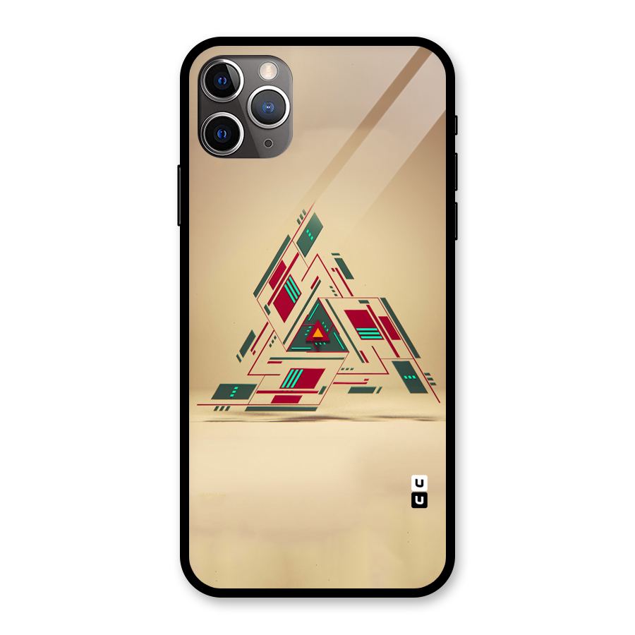 Maze Triangle Glass Back Case for iPhone 11 Pro Max