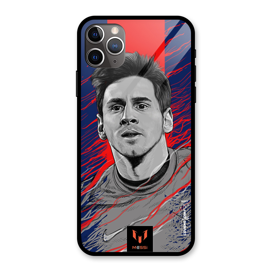 Messi For FCB Glass Back Case for iPhone 11 Pro Max