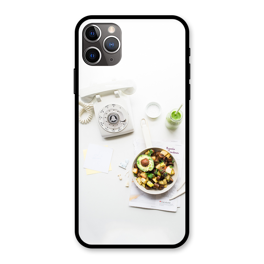 Morning Breakfast Glass Back Case for iPhone 11 Pro Max