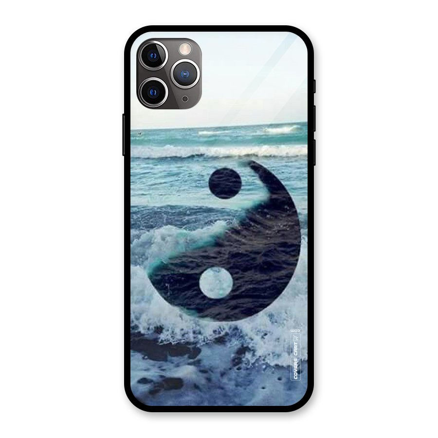 Oceanic Peace Design Glass Back Case for iPhone 11 Pro Max