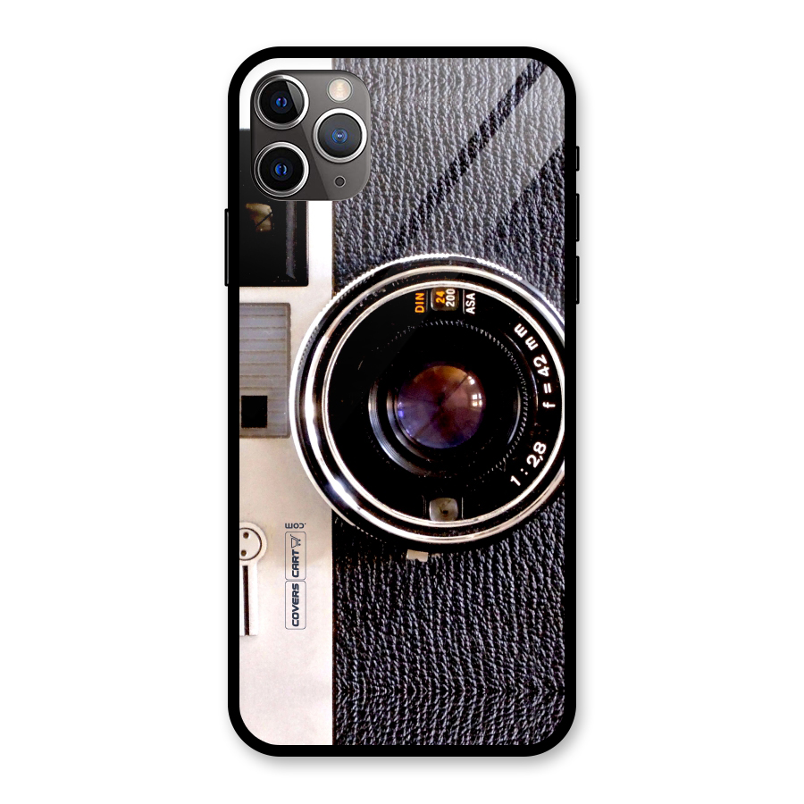 Old School Camera Glass Back Case for iPhone 11 Pro Max