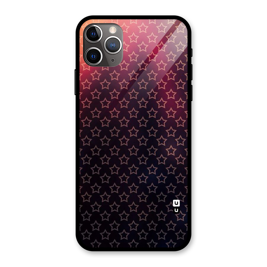 Ombre Stars Glass Back Case for iPhone 11 Pro Max