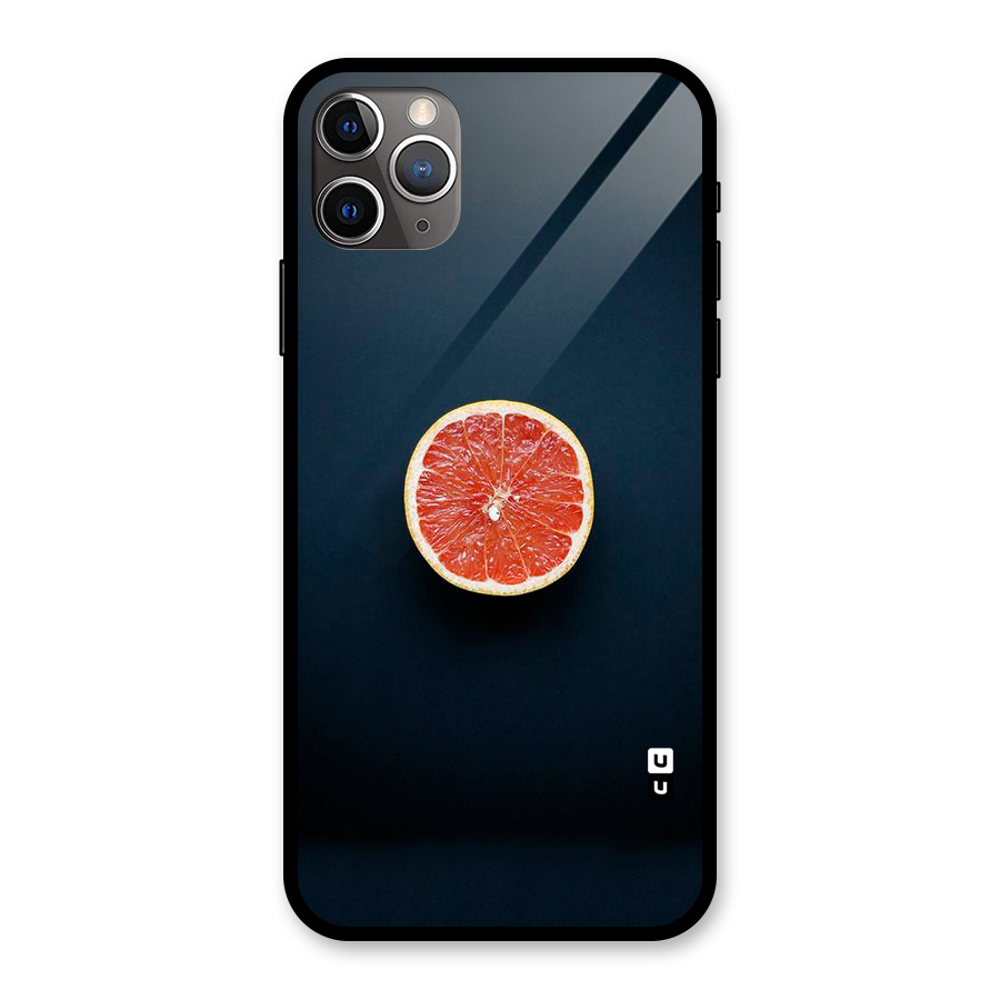 Orange Design Glass Back Case for iPhone 11 Pro Max