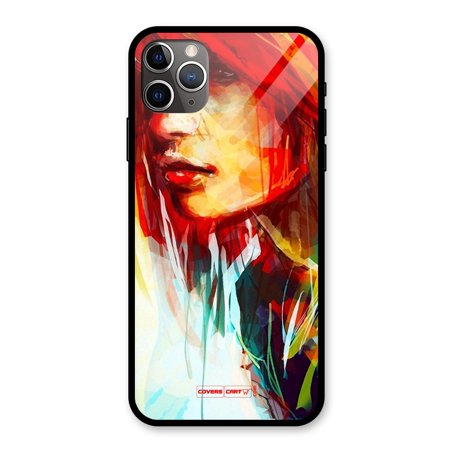 Painted Girl Glass Back Case for iPhone 11 Pro Max