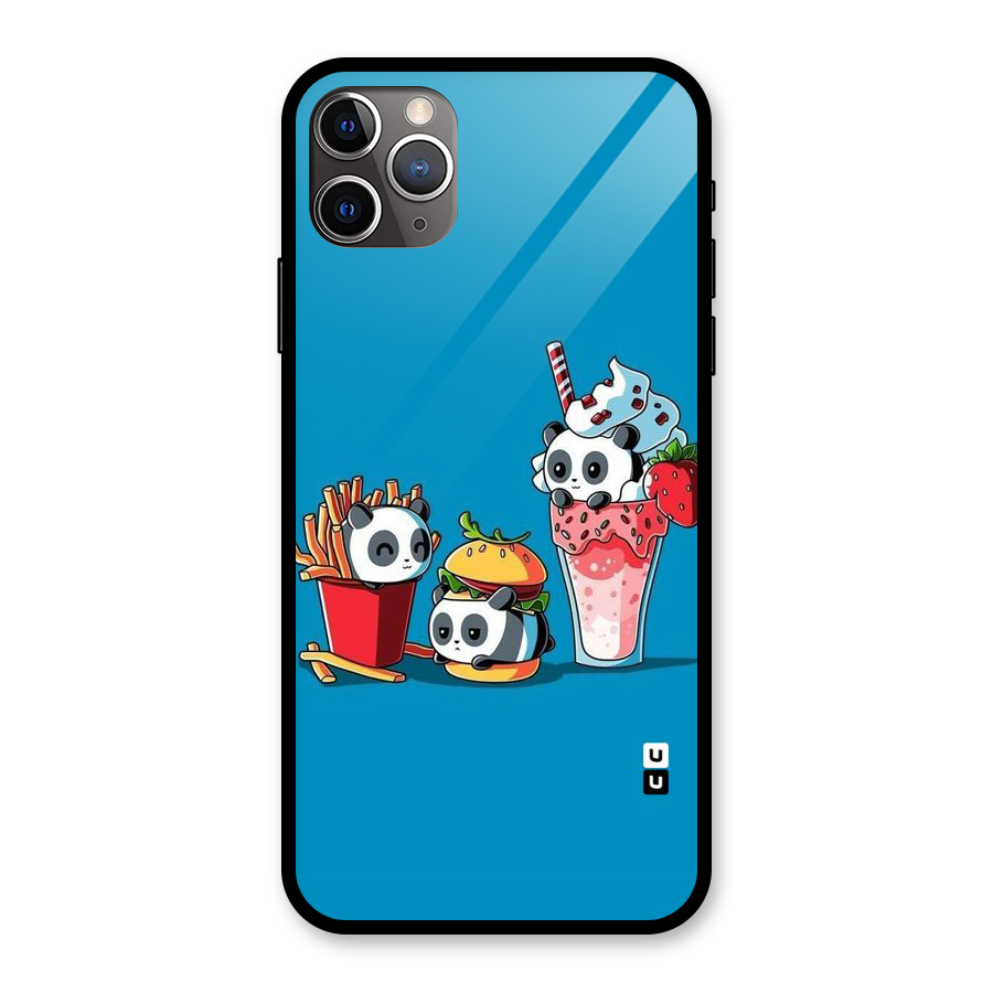 Panda Lazy Glass Back Case for iPhone 11 Pro Max