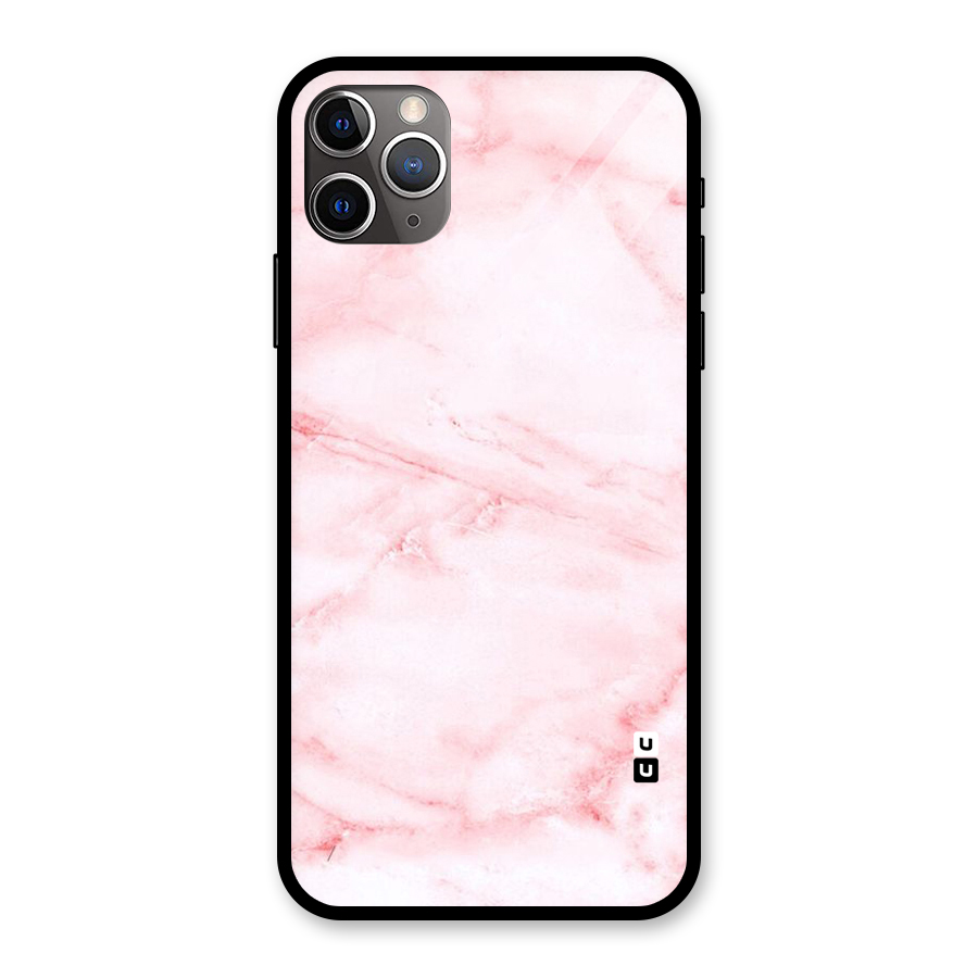Pink Marble Print Glass Back Case for iPhone 11 Pro Max