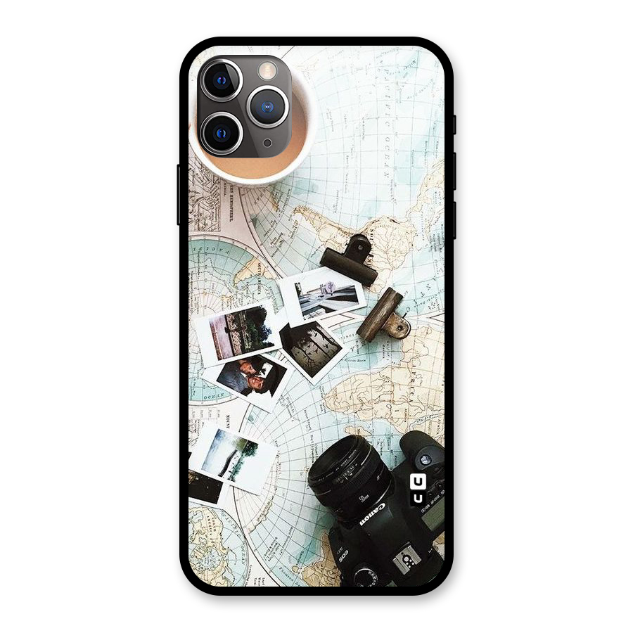 Post Stamps Travel Glass Back Case for iPhone 11 Pro Max