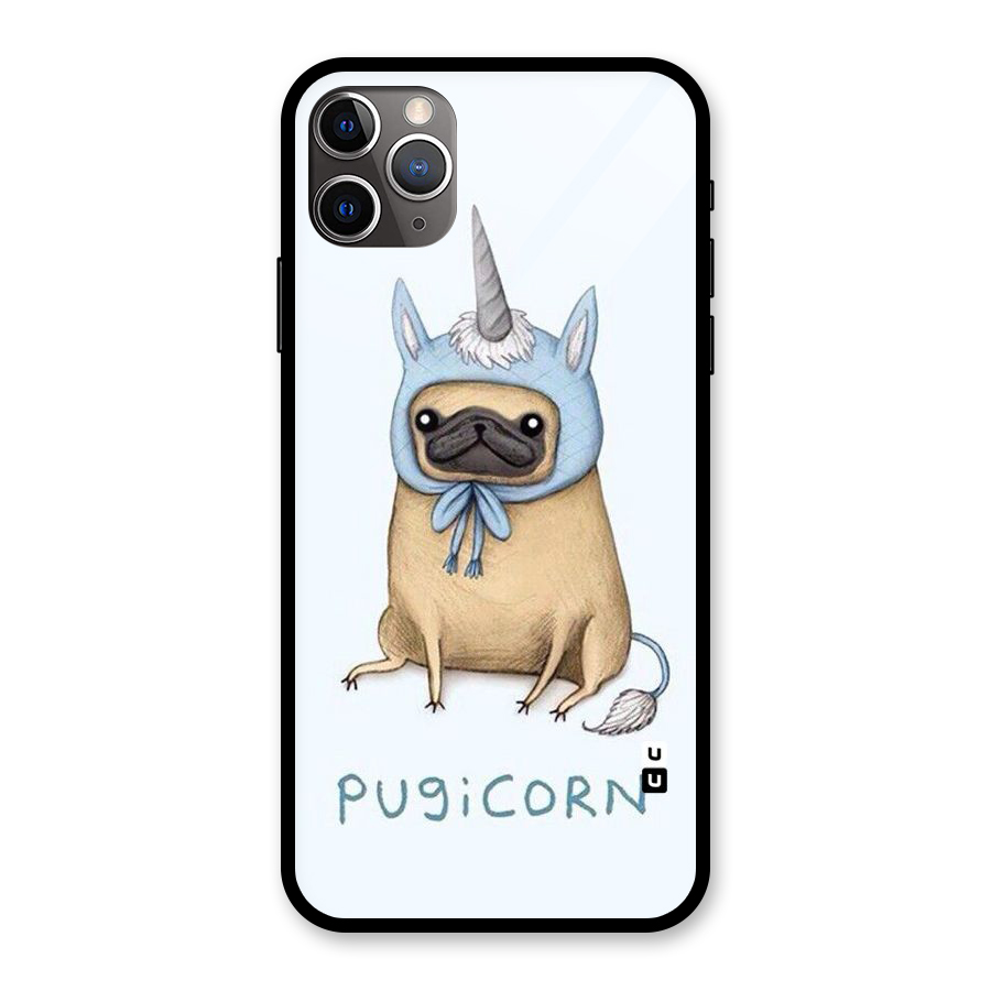 Pugicorn Glass Back Case for iPhone 11 Pro Max