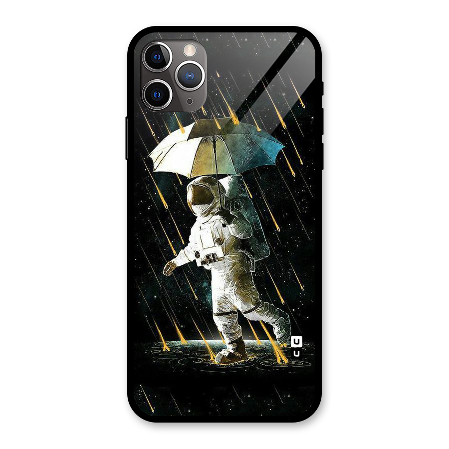 Rain Spaceman Glass Back Case for iPhone 11 Pro Max