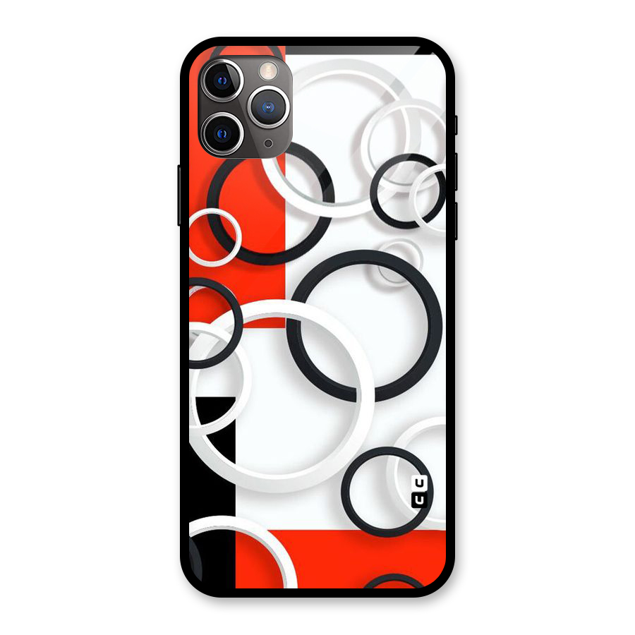 Rings Abstract Glass Back Case for iPhone 11 Pro Max