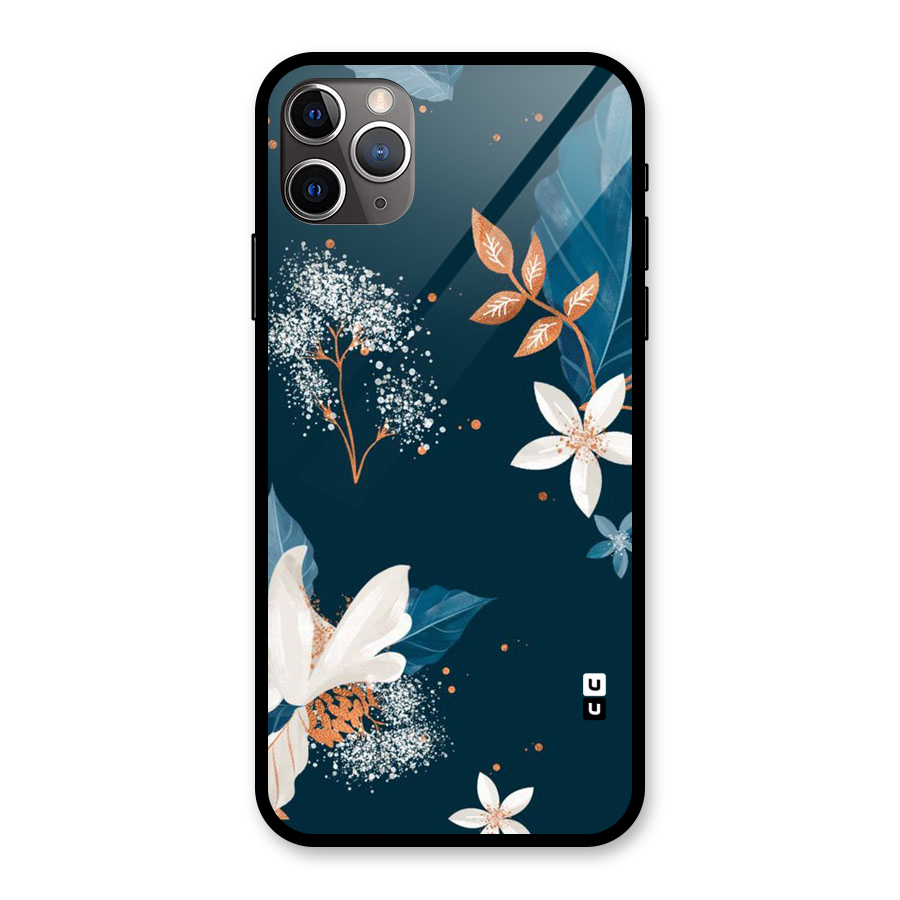 Royal Floral Glass Back Case for iPhone 11 Pro Max