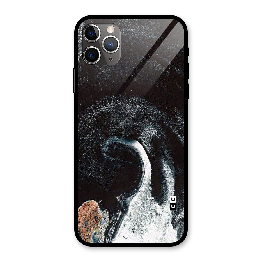Sea Ice Space Art Glass Back Case for iPhone 11 Pro Max