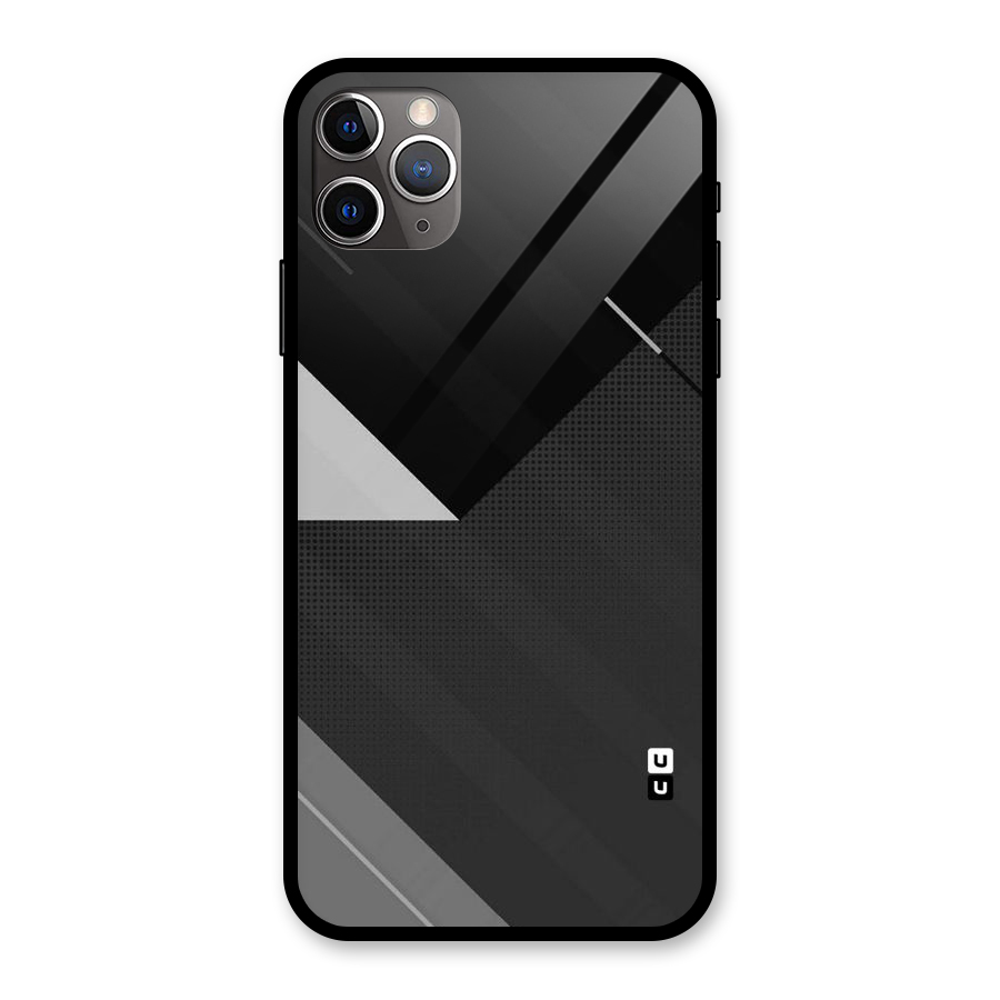 Slant Grey Glass Back Case for iPhone 11 Pro Max