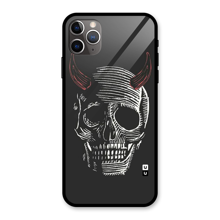 Spooky Face Glass Back Case for iPhone 11 Pro Max