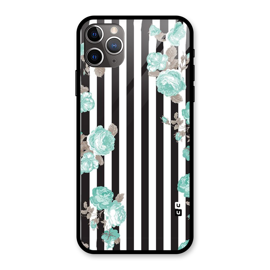 Stripes Bloom Glass Back Case for iPhone 11 Pro Max