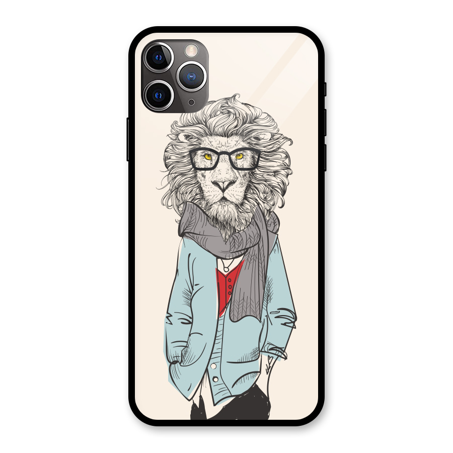 Stylish Lion Glass Back Case for iPhone 11 Pro Max