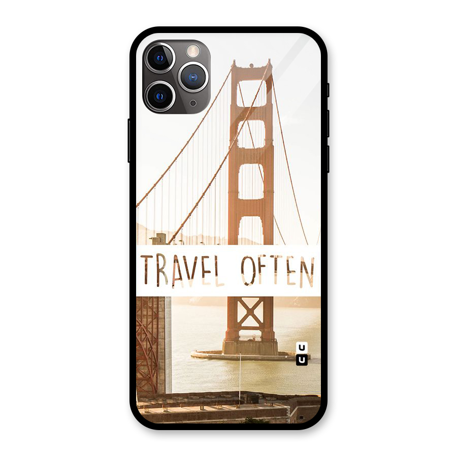 Travel Often Glass Back Case for iPhone 11 Pro Max