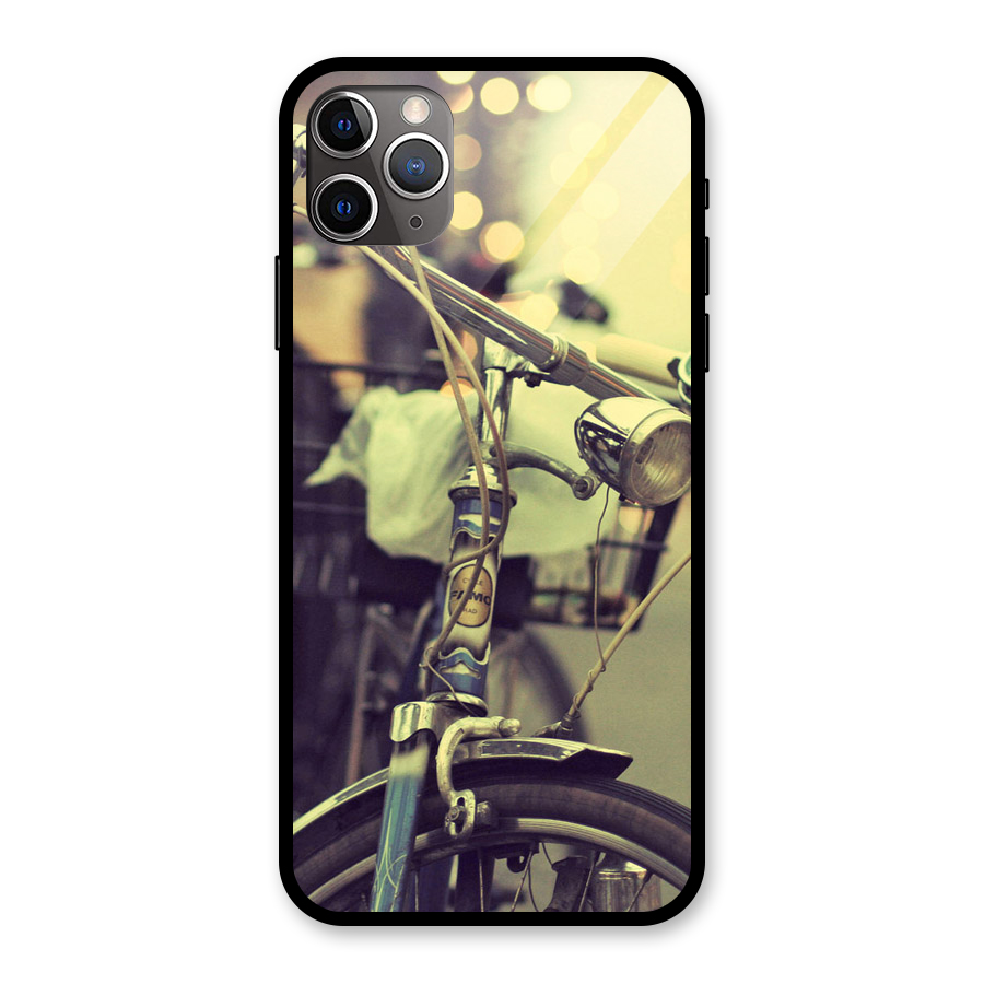 Vintage Bicycle Glass Back Case for iPhone 11 Pro Max
