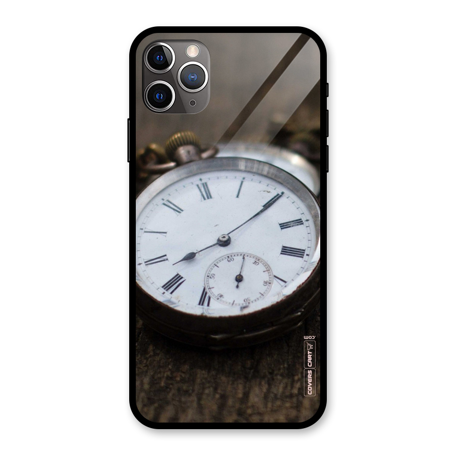 Vintage Clock Glass Back Case for iPhone 11 Pro Max