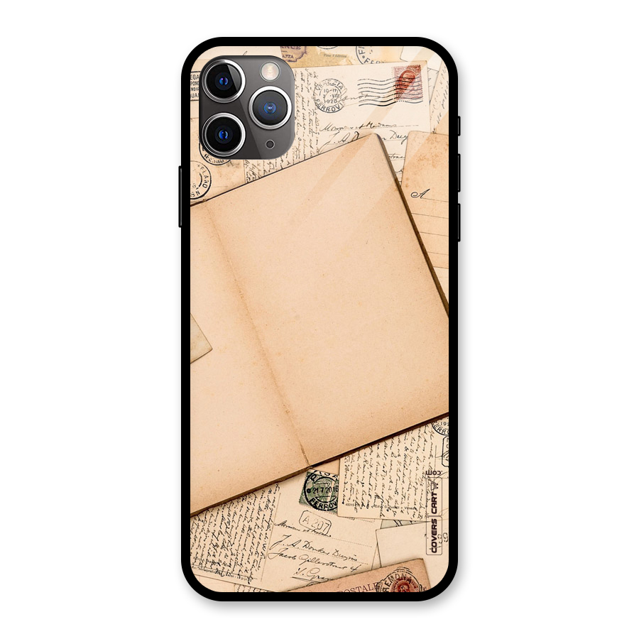 Vintage Journal Glass Back Case for iPhone 11 Pro Max