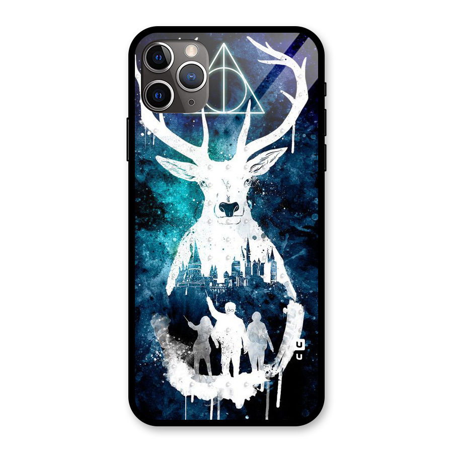 White Deer Glass Back Case for iPhone 11 Pro Max