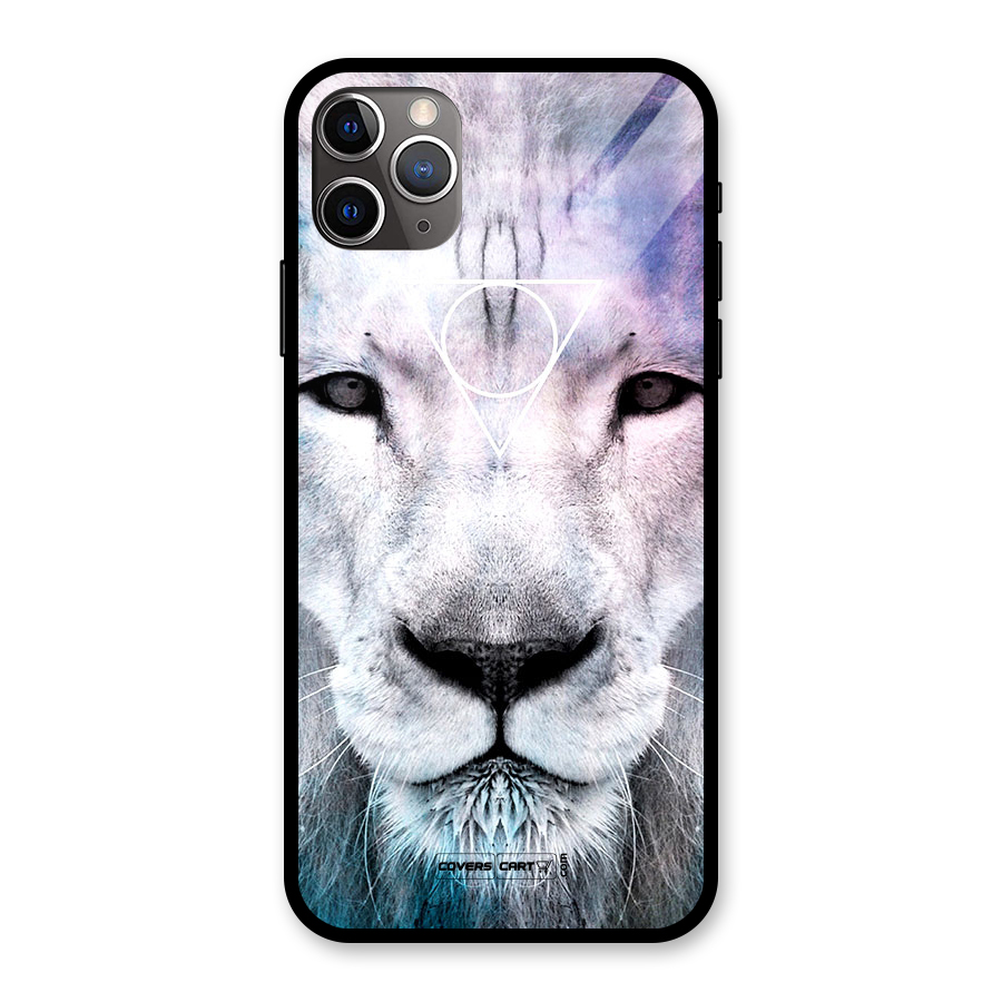 White Lion Glass Back Case for iPhone 11 Pro Max