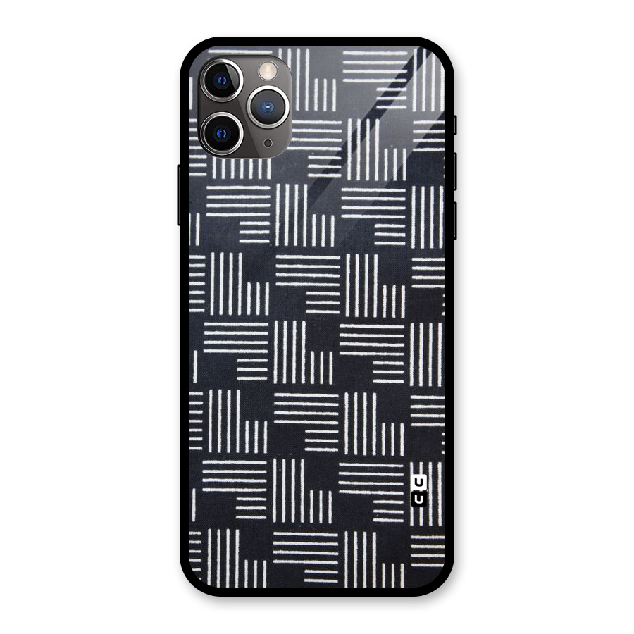 Zig Zag Hierarchy Glass Back Case for iPhone 11 Pro Max