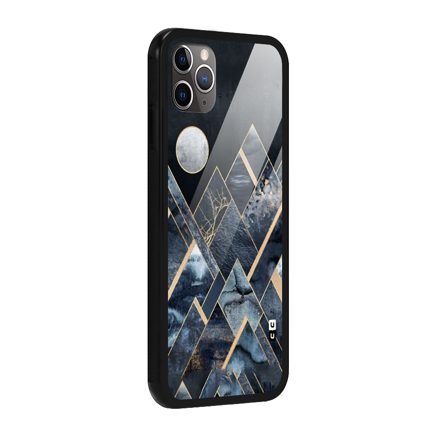 Abstract Scenic Design Glass Back Case for iPhone 11 Pro Max