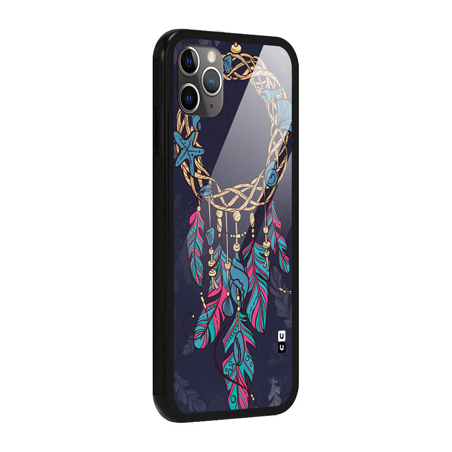 Animated Dream Catcher Glass Back Case for iPhone 11 Pro Max