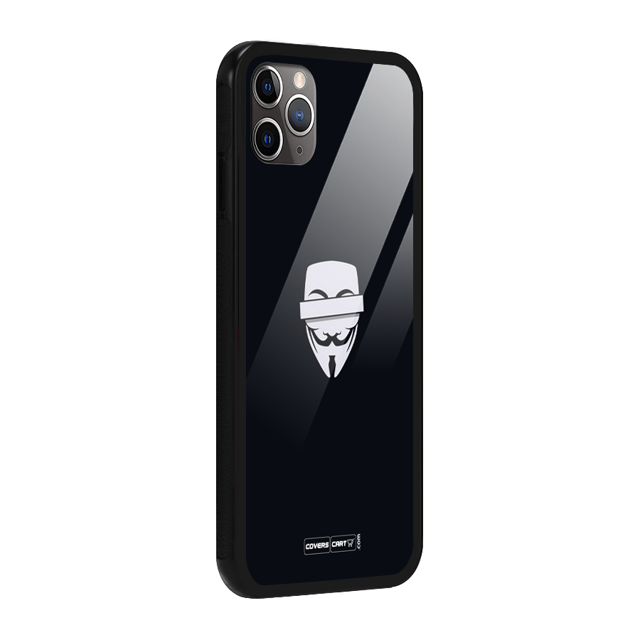 Anonymous Mask Glass Back Case for iPhone 11 Pro Max