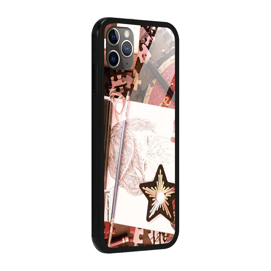 Artistic Messy Glass Back Case for iPhone 11 Pro Max