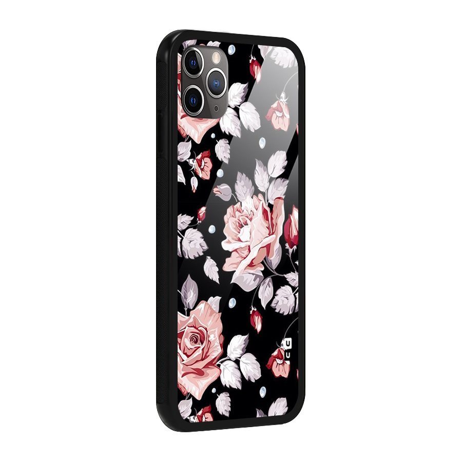 Artsy Floral Glass Back Case for iPhone 11 Pro Max