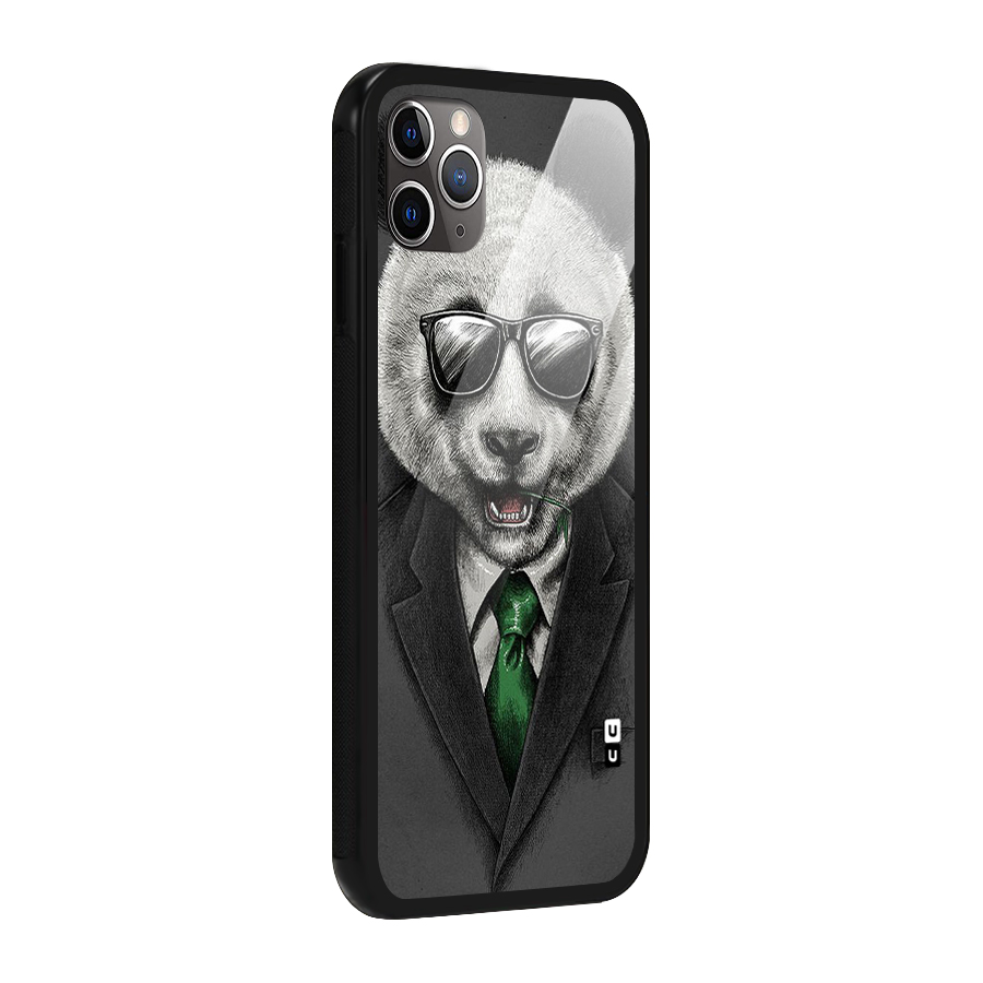 Bear Face Glass Back Case for iPhone 11 Pro Max